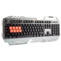 клавиатура A4Tech Bloody B418 Серебристый-черный