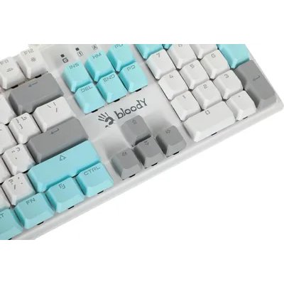 клавиатура A4Tech Bloody S510N Icy White Белый-голубой