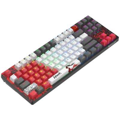 клавиатура A4Tech Bloody WS87 Naraka Черный-красный