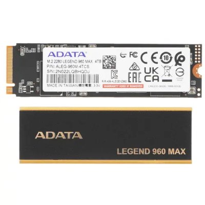 SSD диск ADATA Legend 960 Max 4Tb ALEG-960M-4TCS Черный