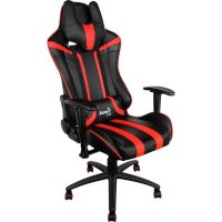 игровое кресло AeroCool AC120 AIR-BR черно-красный