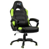 игровое кресло AeroCool AC80C-BG черно-зеленый