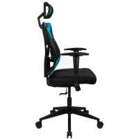 игровое кресло AeroCool Guardian Ice Blue черно-голубой