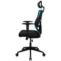игровое кресло AeroCool Guardian Ice Blue черно-голубой