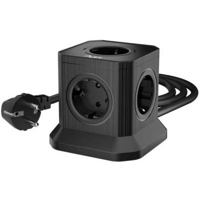 сетевой фильтр AGNI TP-VE4U5E-2m-black черный