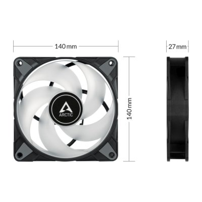 кулер Arctic P14 PWM PST A-RGB Black ACFAN00257A