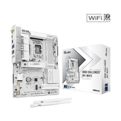материнская плата ASRock B860 Challenger WiFi White Белый