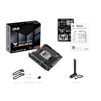 материнская плата ASUS TUF Gaming B850I WiFi NEO Черный