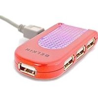 разветвитель USB Belkin F5U034ERRED красный
