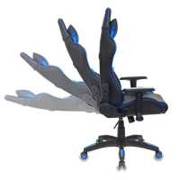 игровое кресло Бюрократ CH-778-BL+BLUE черно-синий