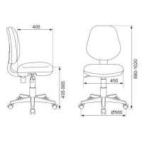 стул Бюрократ CH-W213/TW-13A розовый