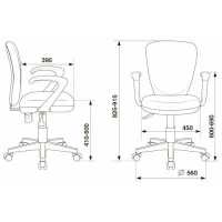 стул Бюрократ KD-W10AXSN/STICK-PK розовый