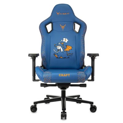 игровое кресло Бюрократ Knight Craft Dragon Blue синий