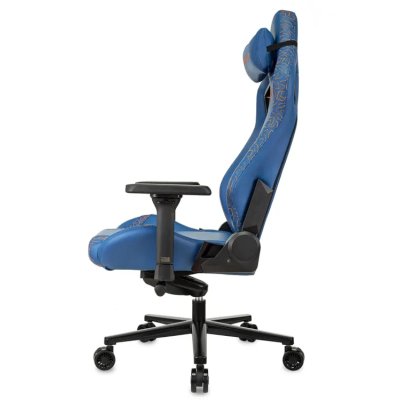 игровое кресло Бюрократ Knight Craft Dragon Blue синий