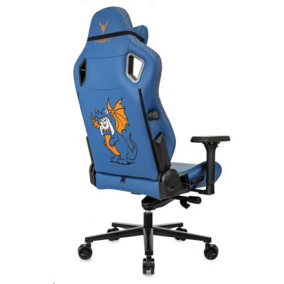 игровое кресло Бюрократ Knight Craft Dragon Blue синий