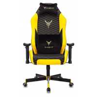 игровое кресло Бюрократ KNIGHT NEON YELLOW черно-желтый