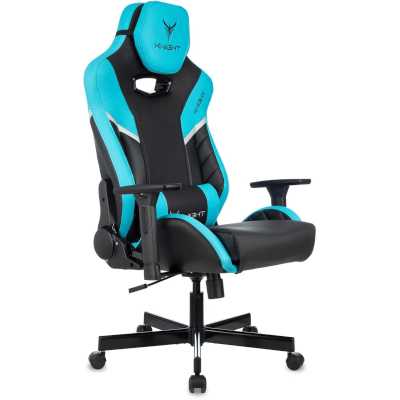 игровое кресло Бюрократ KNIGHT THUNDER 5X BL черно-голубой