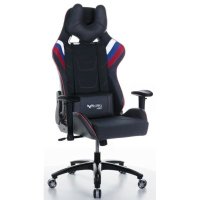 игровое кресло Бюрократ VIKING 4 AERO RUS чёрный-красный-белый-синий