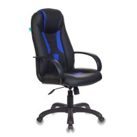 игровое кресло Бюрократ VIKING-8-BL+Blue черно-синий