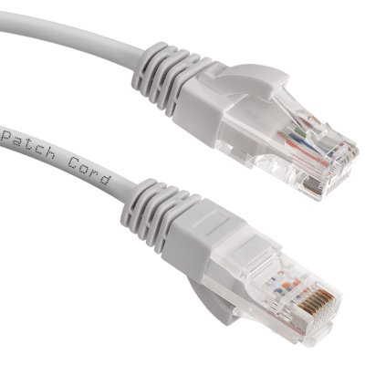 патч-корд Cabeus PC-UTP-RJ45-CAT.5E-0.5M Серый