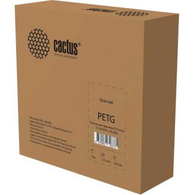 пластик для 3D принтера Cactus CS-3D-PETG-1KG-RED