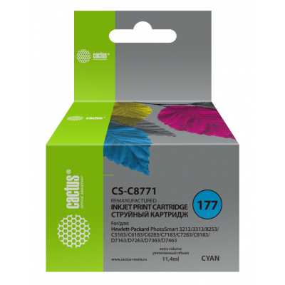 картридж Cactus CS-C8771 голубой