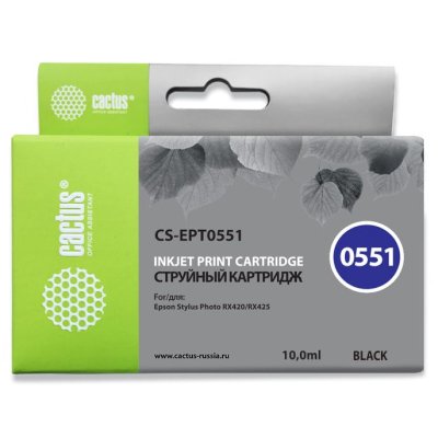 картридж Cactus CS-EPT0551 черный