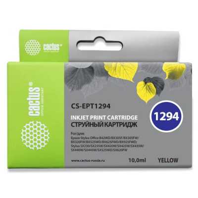 картридж Cactus CS-EPT1294 желтый
