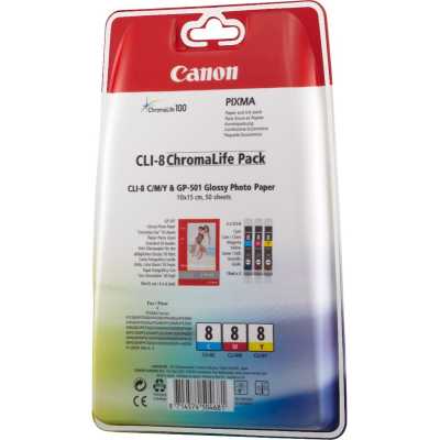 картридж Canon CLI-8CMY 0621B029