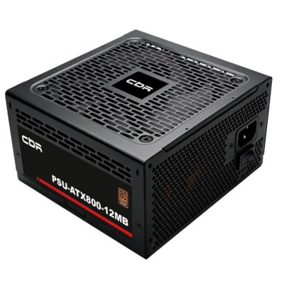 блок питания CBR 800W PSU-ATX800-12MB Черный