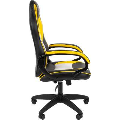 игровое кресло Chairman Game 16 Black-Yellow-White 7197802 черный, желтый, белый