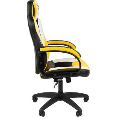 игровое кресло Chairman Game 17 Black-Yellow-White 7213491 черный, желтый, белый