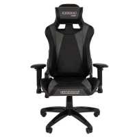 игровое кресло Chairman Game 44 Black-Grey черно-серый