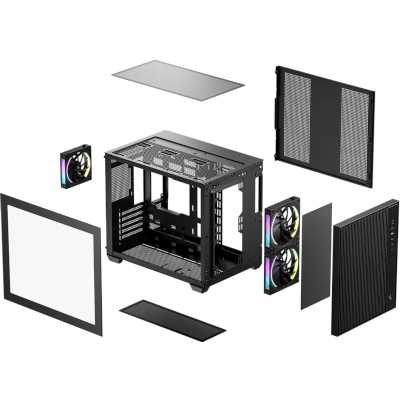 корпус Deepcool CG330 Mesh 3F Black