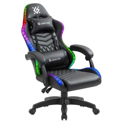 игровое кресло Defender Core Black черный