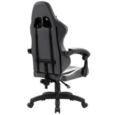 игровое кресло Defender Fortune Grey/White серый-белый