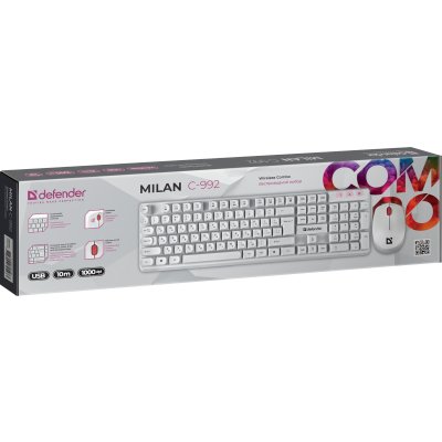 клавиатура Defender Milan C-992 White Белый