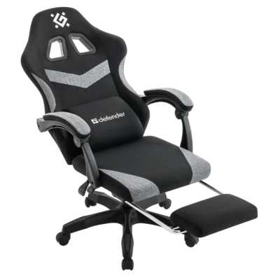 игровое кресло Defender Runa Pro Black-Grey черный-серый