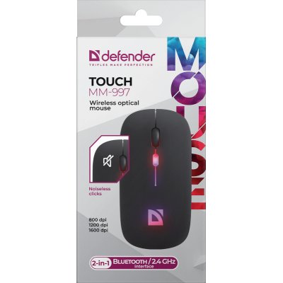 мышь Defender Touch MM-997 Black Черный