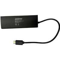 разветвитель USB Digma HUB-4U2.0-UC-B черный