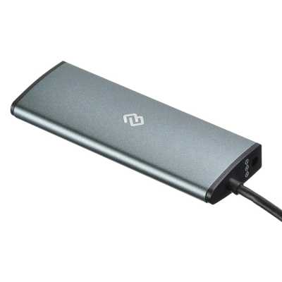 разветвитель USB Digma HUB-4U3.0-UC-G серый