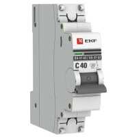 автоматический выключатель EKF ВА 47-63 1P (C) 4.5kA 40 А mcb4763-1-40C-pro