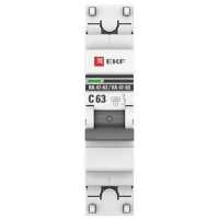 автоматический выключатель EKF ВА 47-63 1P (C) 4.5kA 63 А mcb4763-1-63C-pro