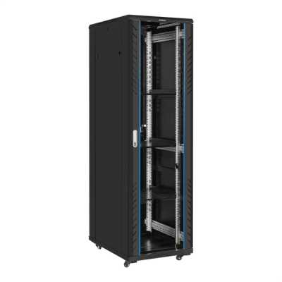 телекоммуникационный шкаф ExeGate EC-FS-42U.600.800.G.V.BLACK EX300274RUS Черный