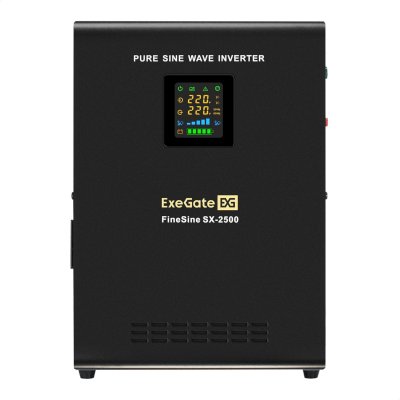 ИБП ExeGate FineSine SX-2500.LCD.AVR.2SH Черный