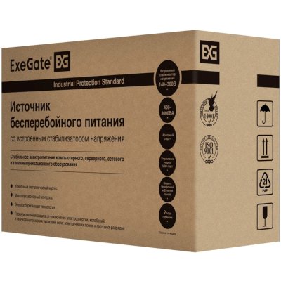 ИБП Exegate Power Back BNB-450.LED.AVR.2SH Черный