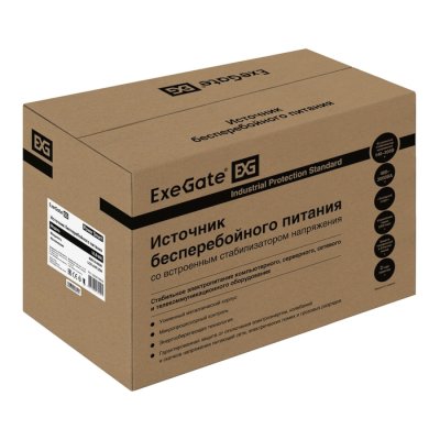 ИБП ExeGate Power Smart ULB-800.LCD.AVR.2SH EX292776RUS Черный