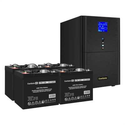 комплект ИБП ExeGate SineTower SZ-3000.LCD.AVR.3SH.1C13.RJ.USB EX296865RUS