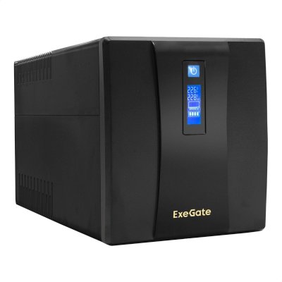 ИБП ExeGate SpecialPro Smart LLB-1200.LCD.AVR.EURO.RJ.USB Черный