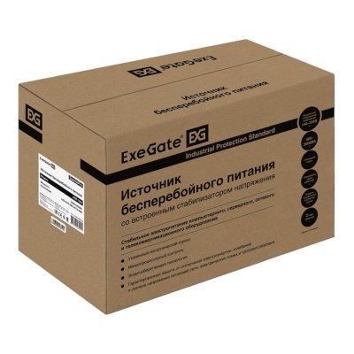 ИБП ExeGate SpecialPro UNB-1500.LED.AVR.2SH.3C13.USB Черный